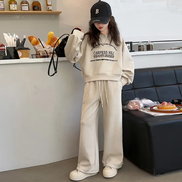 女童秋装套装新款洋气中大童春秋休闲卫衣秋季儿童运动卫裤两件套
