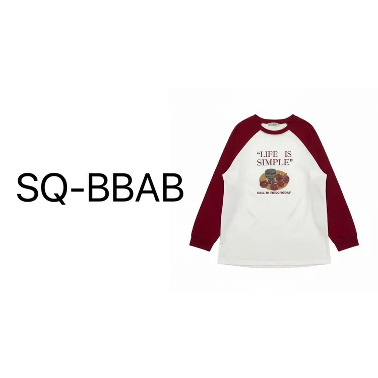 8512大码女番茄英文印花插肩袖T恤