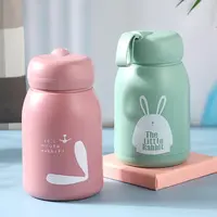 高颜值可爱萌萌兔玻璃杯便携隔热保温杯家用防摔创意杯简约小巧