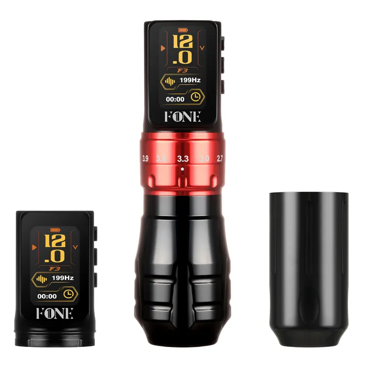 FONE六种行程可调纹身笔电池笔大功率无线纹身机可充电刺青马达机