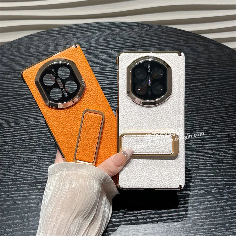 真皮手腕支架适用华为mate x7/x6折叠x5典藏版手机壳磁吸中轴防摔