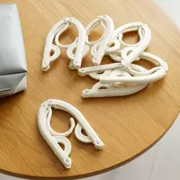 (10个装)展开后45cm旅行衣架便携折叠衣架多功能折叠衣架颜色随机