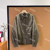 喜樂  2025精梳棉翻领纯色简约单排扣夹棉棉服衬衫外套早冬季新款