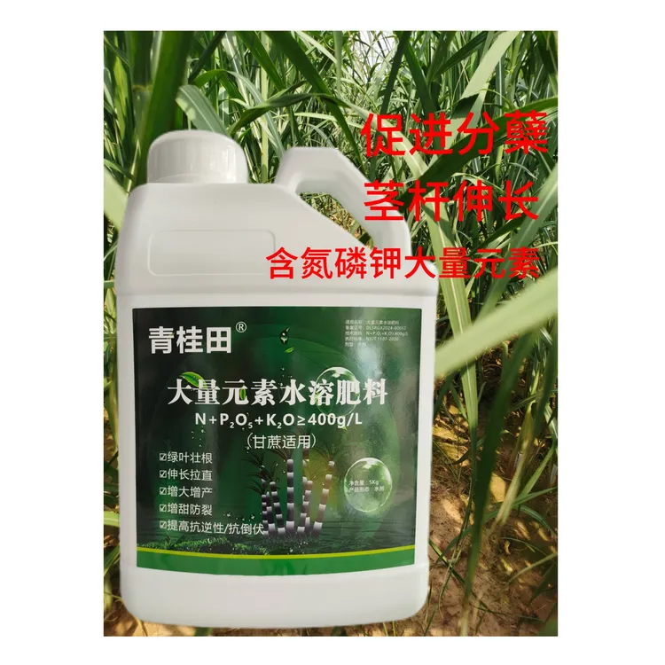 青桂田甘蔗拉长分蘖甘蔗水溶肥生根壮棵茎秆粗壮叶面肥农肥5kg