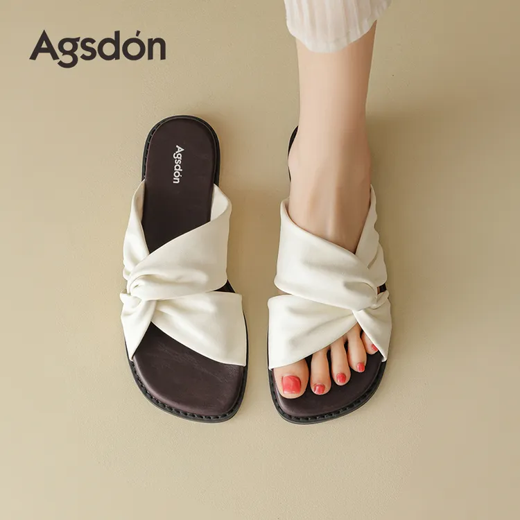 Y奥古狮登拖鞋女外穿2025夏季新款白色凉鞋软底不累脚配裙子爆款Y