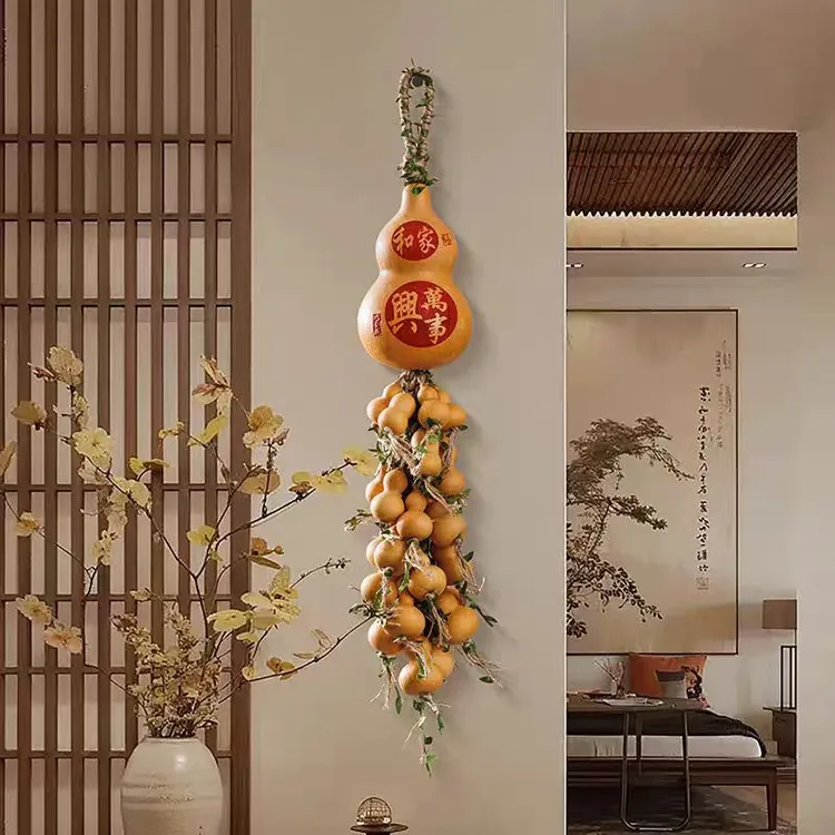 天然挂件干葫芦家居挂饰文玩葫芦串客厅办公室装饰摆件