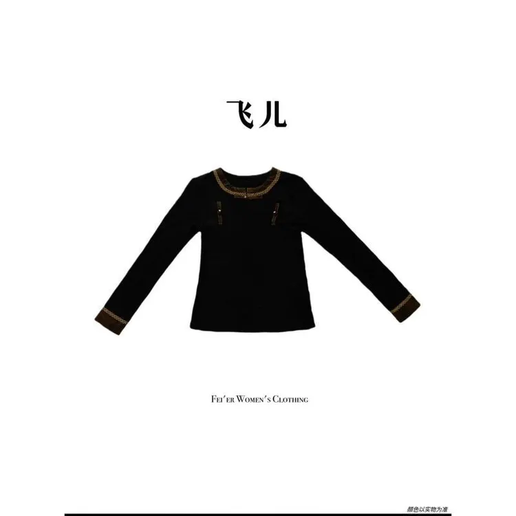 飞儿【卡扣上衣】2025早秋新款时尚百搭气质衬衫上衣