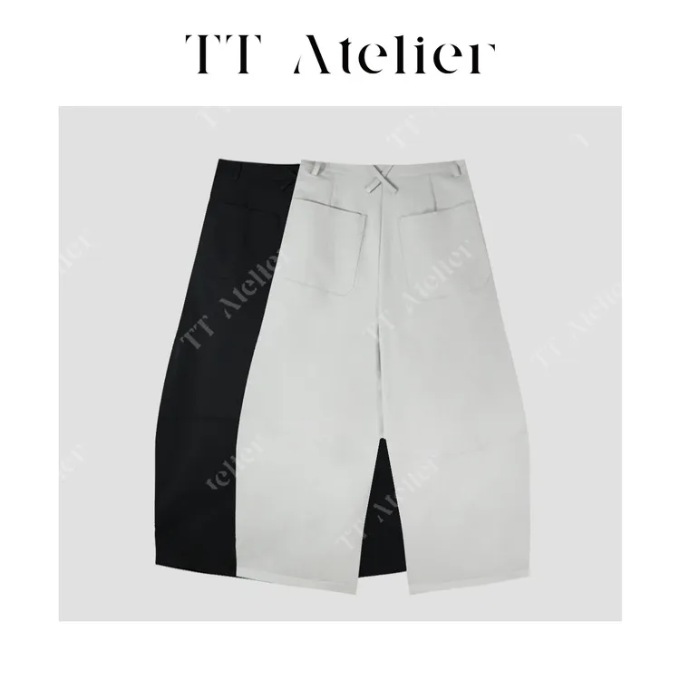 TT设计师【轻逸】春季时尚休闲垂感百搭高腰山本裤九分裤TT259809