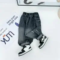 男童裤子中大儿童牛仔裤2025新款洋气韩版潮D-WK2318悠悠童话童装