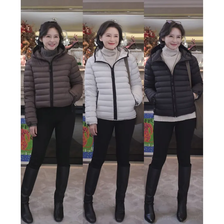 我是摩羯 排骨羽绒 95白鹅绒15D蓬松保暖经典连帽冬羽绒服