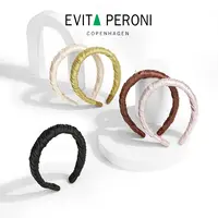 Evita Peroni/依慧达夏款百搭褶皱头箍发卡流行头饰DB