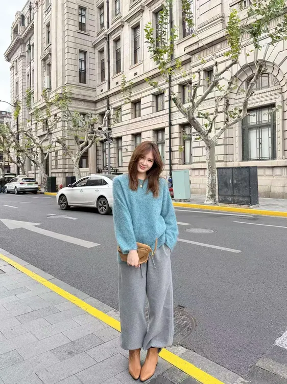 1 YYL  细闪灰西裤  2025冬款上新winter DKWL2505030