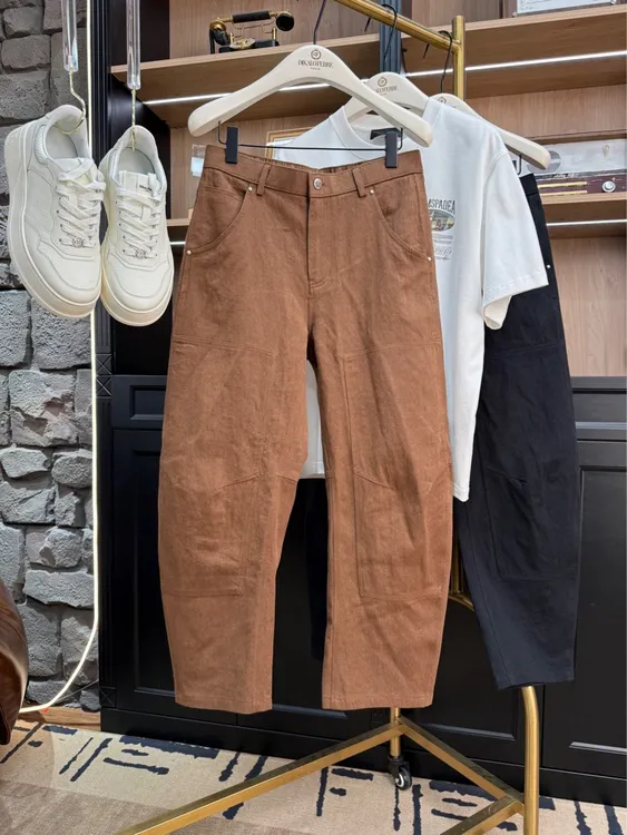 DIKALO FERRE/迪卡里奥 费雷男士早春黑科技阔腿牛仔裤D52XX688