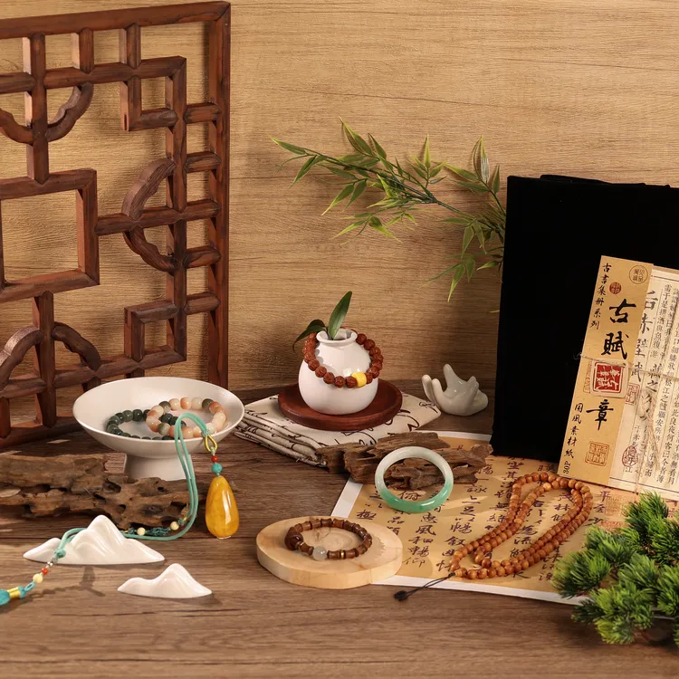 古风布景道具·新中式国风布景拍照道具·饰品手串摄影氛围感道具
