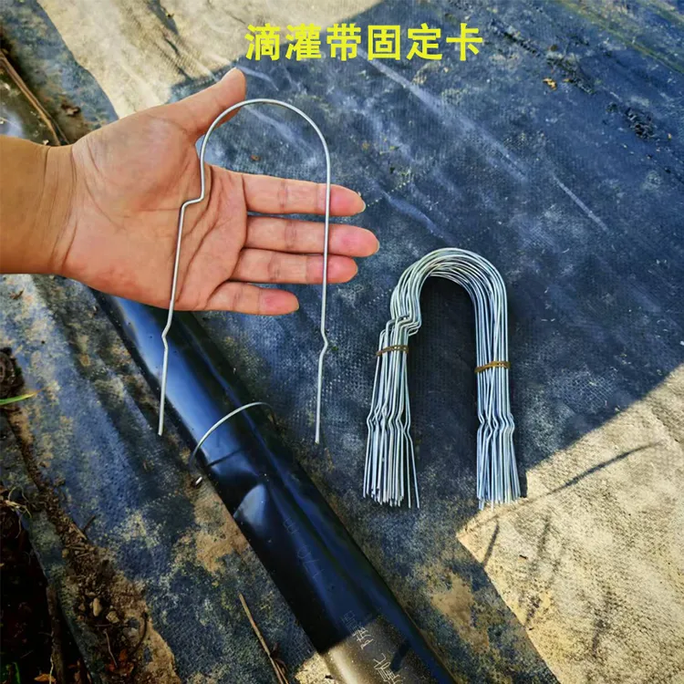 滴灌微喷主管固定卡子 防跑器 水管卡子 防风卡子 U型固定器