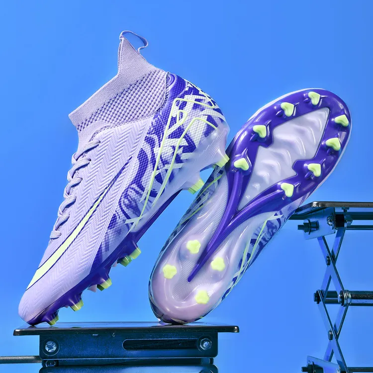 C罗刺客16足球鞋AG长钉TF碎钉草地透气防滑儿童男童女比赛训练鞋