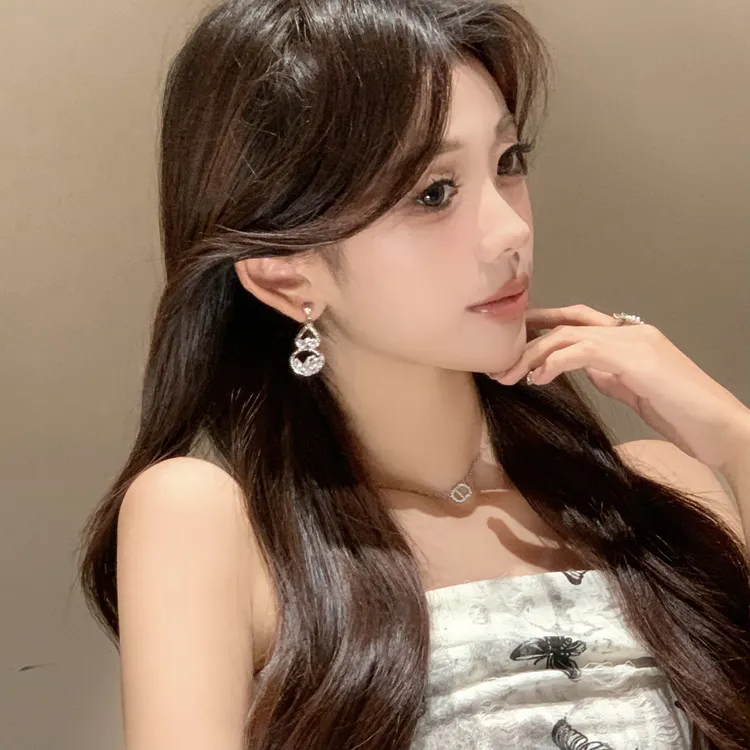 FULL GIRLISH耳环02626轻奢气质葫芦耳钉耳饰