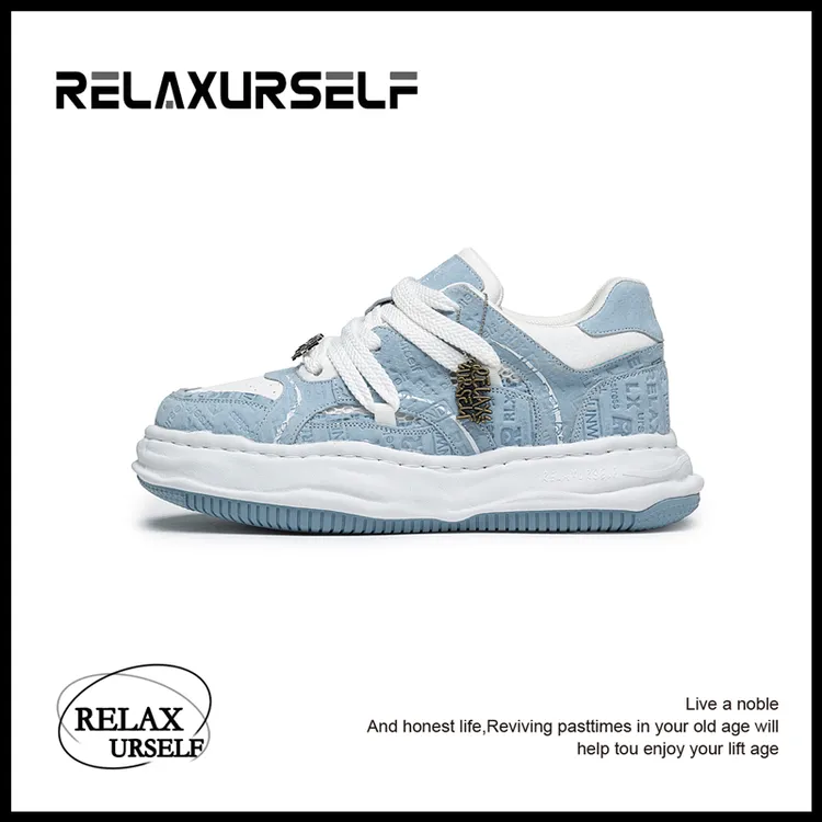 RELAXURSELF情侣款潮鞋小众设计时尚百搭运动休闲鞋增高鞋子男款