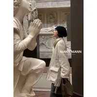 NiannNiann 新款女装法式年服复古定制立体提花双面穿外套16530