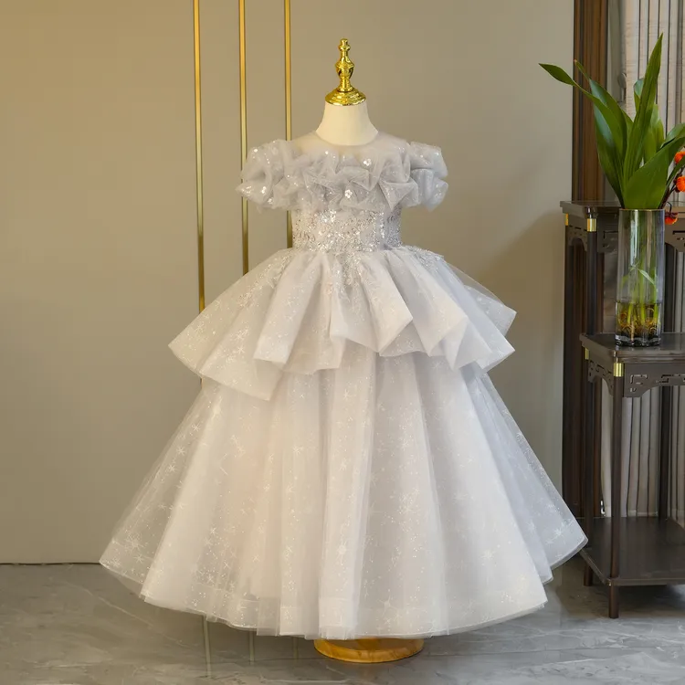 主持人礼服女童高端轻奢小众儿童绝美生日公主裙钢琴演出日常可穿