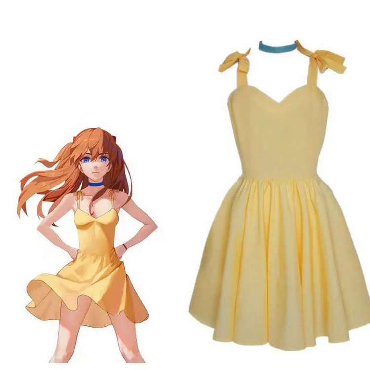 铭日香cos服连衣裙小黄裙日本动漫cos服cosplay
