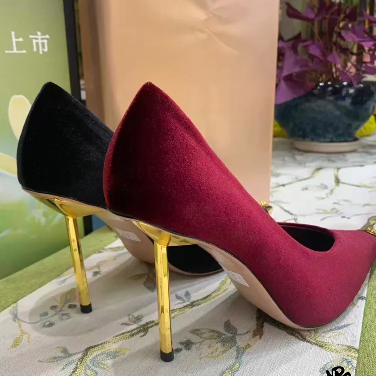 秋季细跟高跟鞋婚鞋女士尖头高跟鞋增高单鞋常规款
