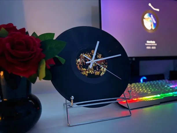 aWs唱片钟表摆件时尚定制表