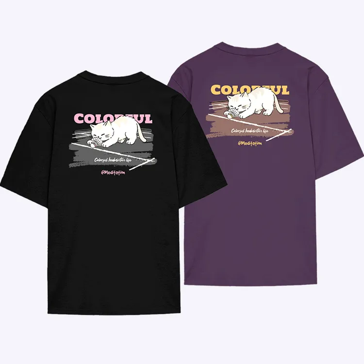 韩国2025秋冬meditation新品羽毛球服短袖男女同款运动速干T两色