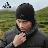 伯希和户外抓绒帽Polartec保暖冷帽男秋冬登山防风围脖跑步帽子女