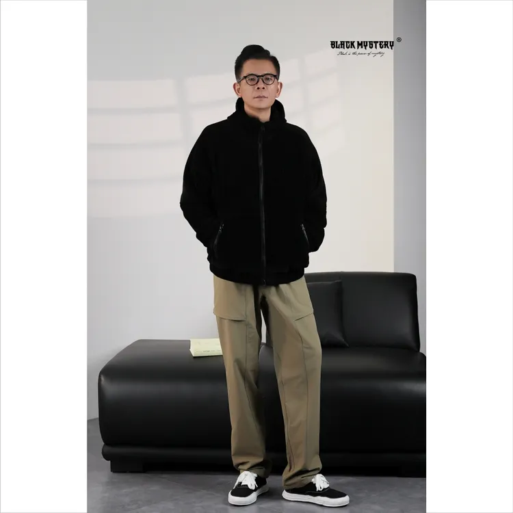 【BlackMystery】黑武士Max 冬款防风加绒御寒保暖直筒休闲裤男8663