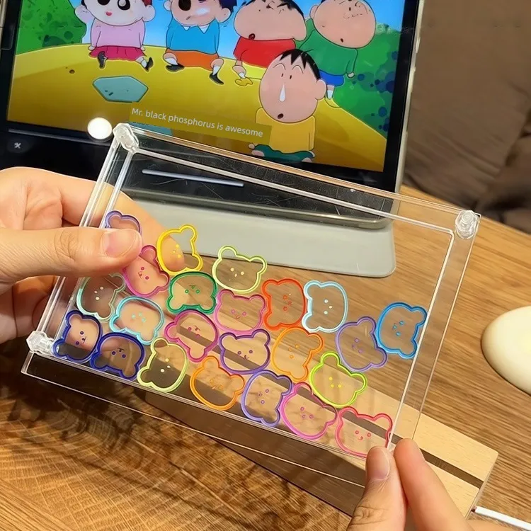 小熊夜灯多巴胺亚克力手工diy材料包创意发光摆件情人节七夕礼物