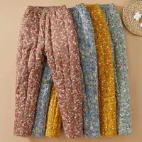 女士纯棉花手工棉裤成人加厚内外穿高腰保暖裤大人宽松深裆裤子冬