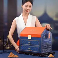 中秋月饼礼盒传统广式蛋黄莲蓉肉松流心公司团购定制送长辈领导