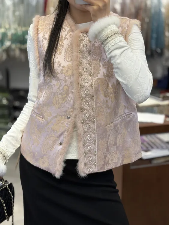 【 太阳花马甲】网红时尚复古中国风马甲无袖上衣691276