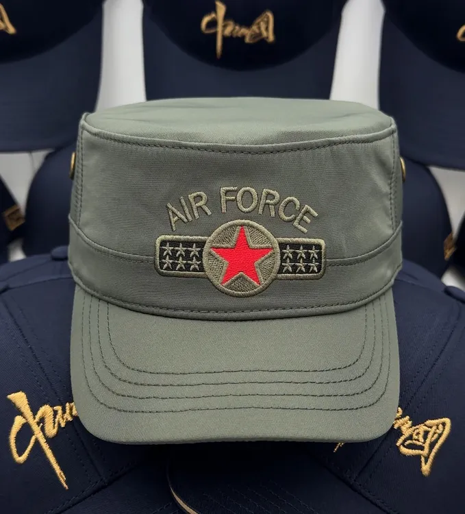 （56-59头围）春夏秋款速干经典五角星平顶帽