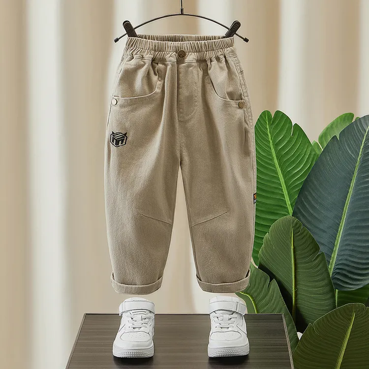 男童裤子春秋款儿童休闲百搭休闲裤2025新款男孩韩版秋装洋气长裤