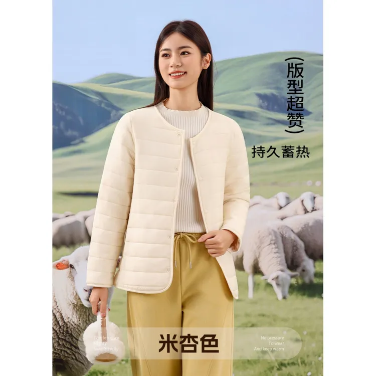 羊绒排骨棉服」三防三层锁温轻巧暖和棉服外套