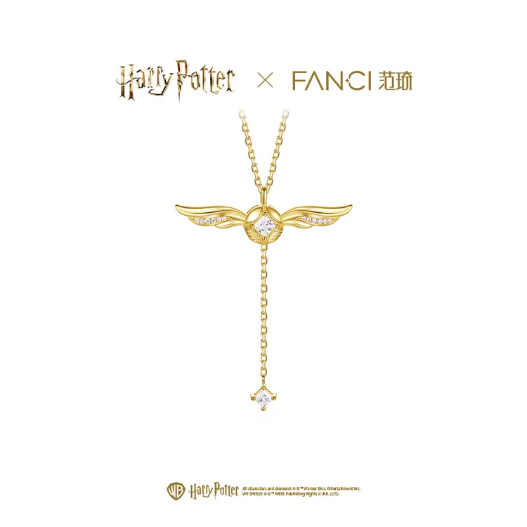 坠链均925银 Fanci范琦×哈利波特周边同款联名系列金色飞贼项链