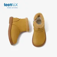 teenmix2025冬季儿童男童大棉鞋女童毛毛鞋加绒保暖雪地靴中大童