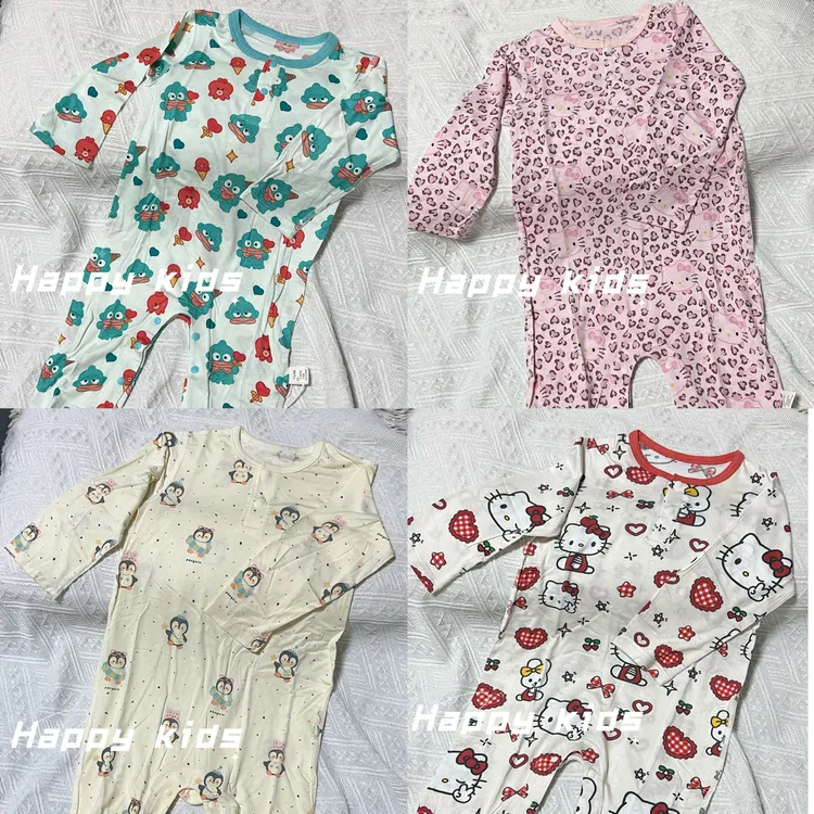 【Happy kids】优可丝长袖连体衣空调服长袖爬服单排扣睡袋连体衣