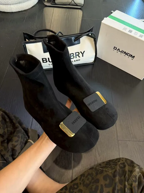 大金大码女鞋40-43秋季新款弹力靴