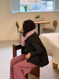 韩代. 蒲公英 刺绣泡泡马甲  L25092610