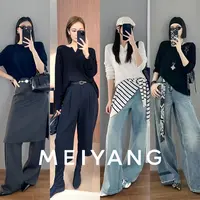 美洋MEIYANG 洞洞针织衫 好穿！桑蚕丝羊绒基础百搭宽松长袖-周一