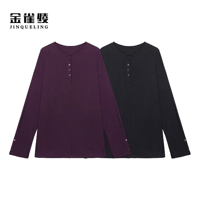 金雀绫【奶皮衫】时尚通勤常规针织加宽加大小衫SZA3SY705