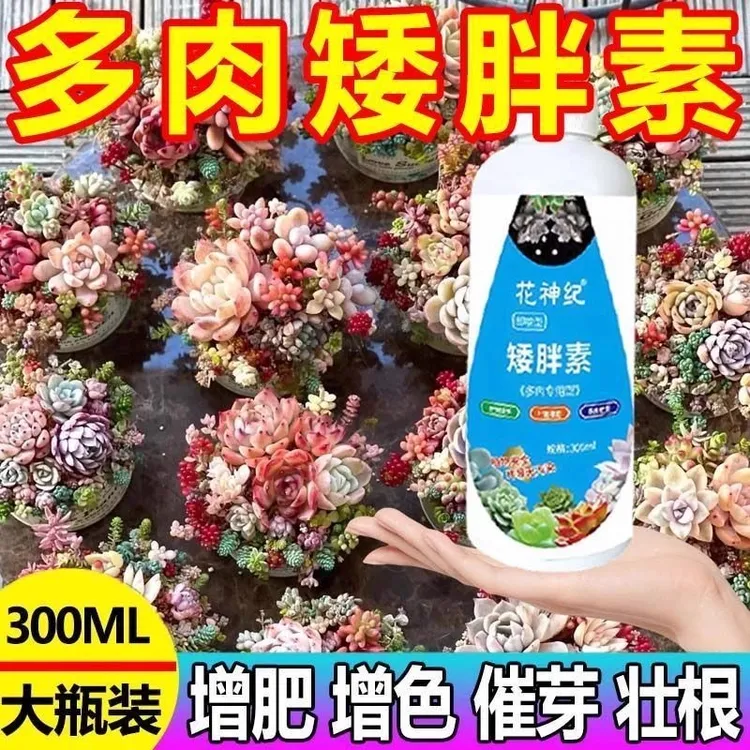 多肉专用矮胖素防徒长增肥上色矮壮剂生石花盆栽通用型浓缩营养液