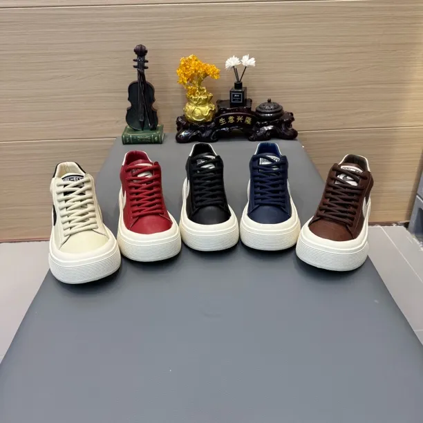 1136秋季新款皮面男士休闲鞋舒适百搭时尚痞帅运动鞋板鞋