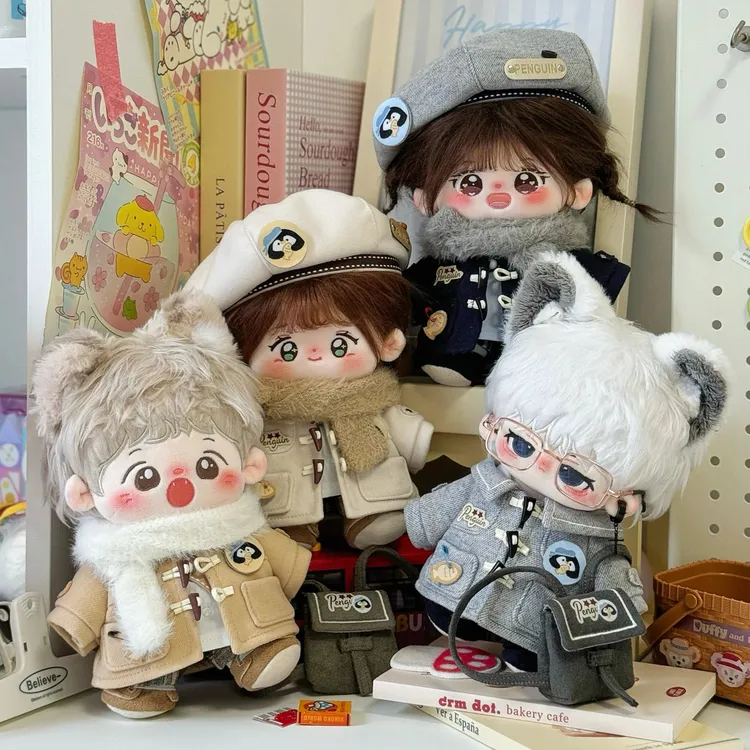 黄油乐享家暖冬企愿二贩 20cm棉花娃娃娃衣 大衣套装 无属性衣服