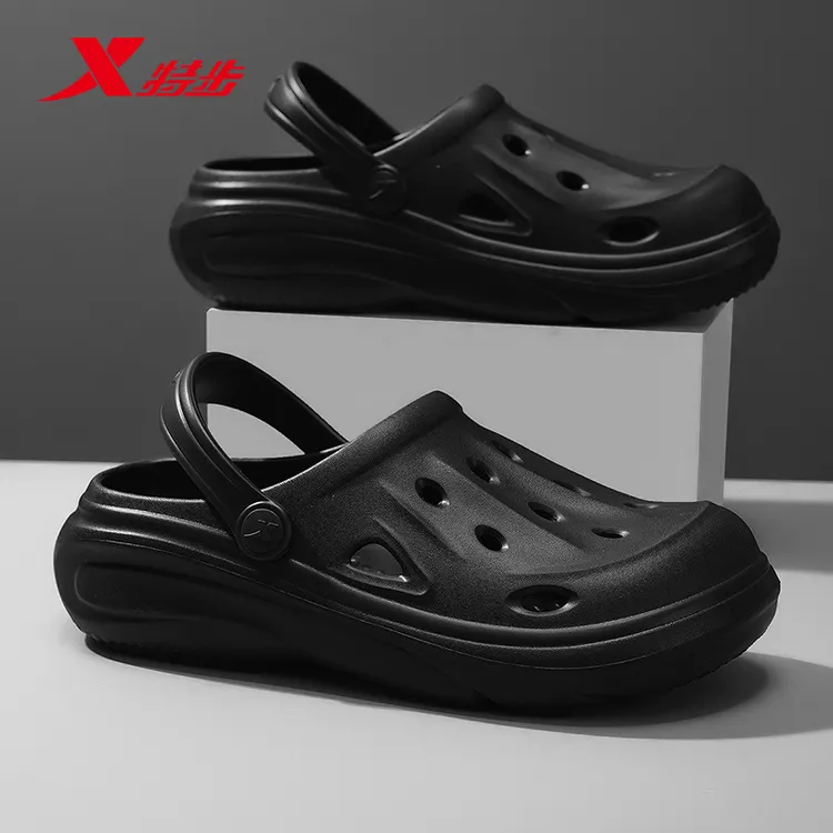 特步夏季新款软底情侣百搭凉鞋男外穿运动拖鞋厚底时尚沙滩凉拖鞋商品图