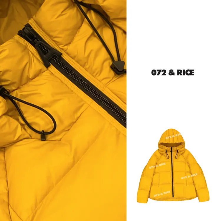 072 & RICE【小黄鸭】秋冬休闲连帽拉链羽绒外套 A-32YHW5812