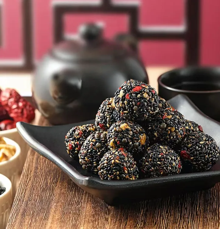 【拍一发三】黄芪黑芝麻丸九蒸九晒五黑零食下午茶高钙滋补芝麻丸